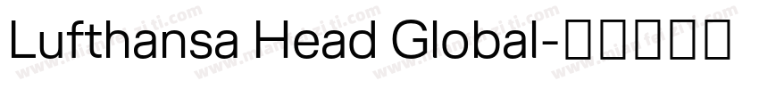 Lufthansa Head Global字体转换